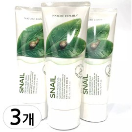 Nature Republic 네이처리퍼블릭 프레시 허브 스네일 클렌징폼 170ml 3개 Nature Republic Fresh Herb Snail Cleansing Foam 170ml 3pcs