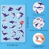 Shark 3D Stickers, 8 Sheets 120+ Puffy Stickers,Shark Party Favors
