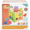 COLORBABY – Wooden Activity Cube Bucket