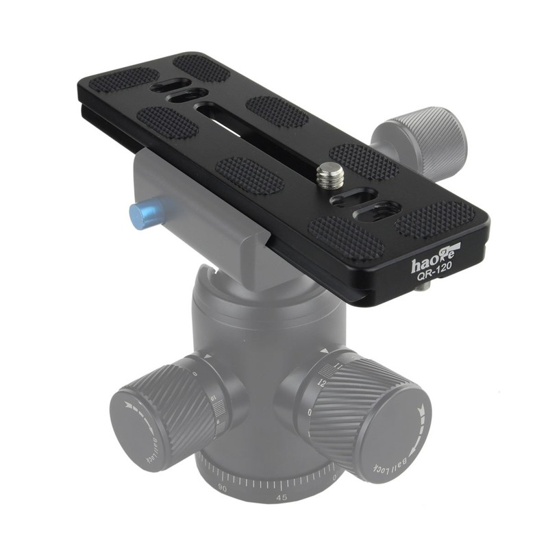 Haoge 120mm QR Quick Release Plate Dual Dovetail and D-Ring