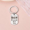yaozeio Best Bonus Dad Ever Keychains for Bonus Dad Daddy