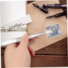 Vaguelly 10Pcs Stainless Steel Tweezers for Stamps Eyelash and Jewelry