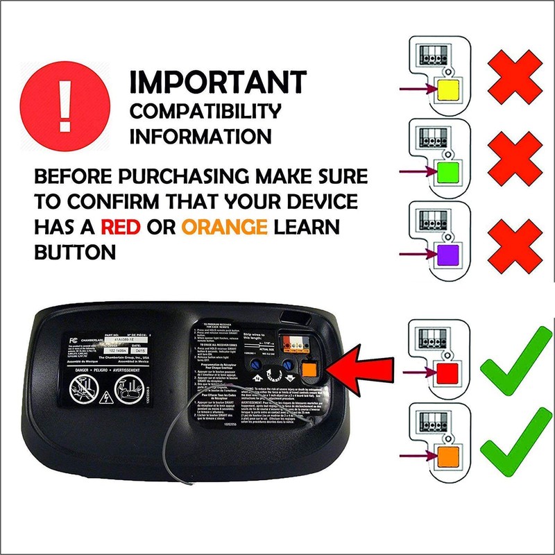2 PACK Replacement for 971LM 972LM 973LM Garage Door Remote