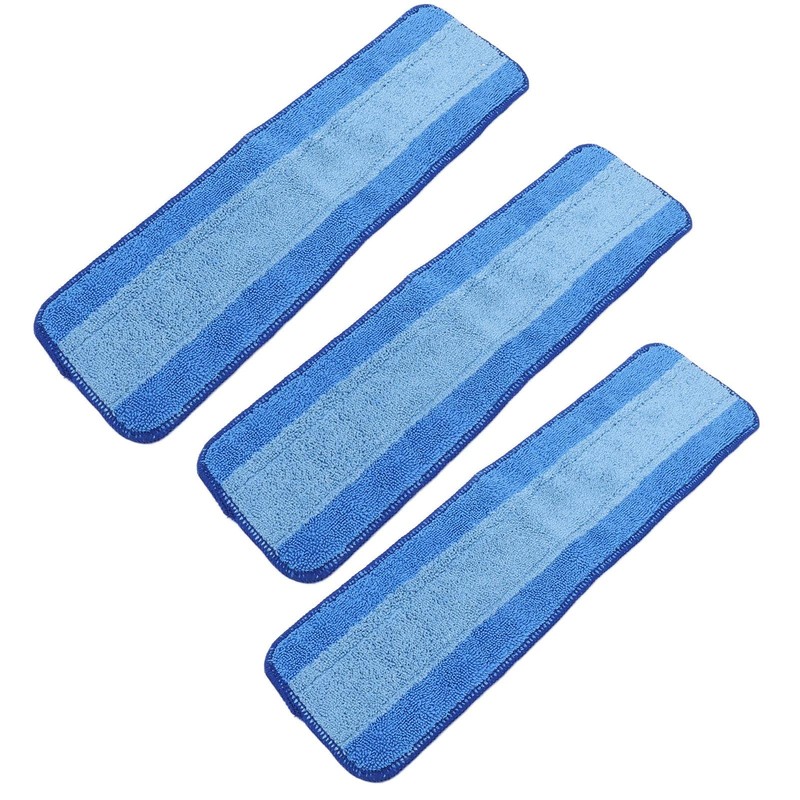 3PCS Wet Dry Dual Use Mop Cloth Microfiber Mop Refill