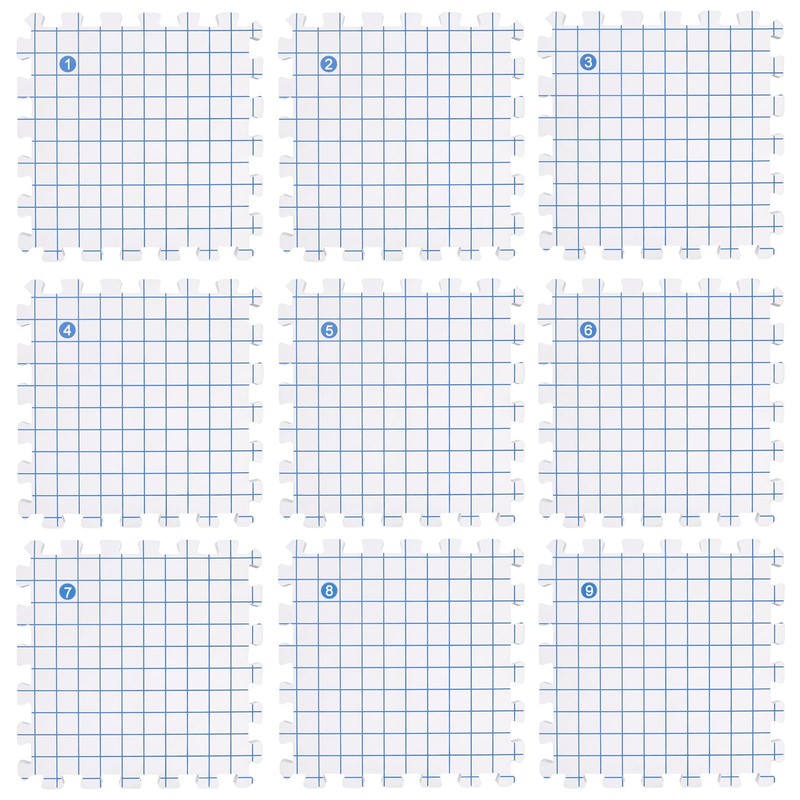 Coopay Blocking Mats 9 Pack, Knitting Blocking Mats Set and