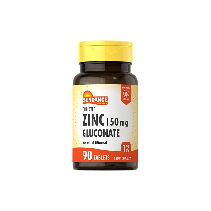 Sundance Zinc Supplement 50mg | 90 Tablets | Chelated Essential