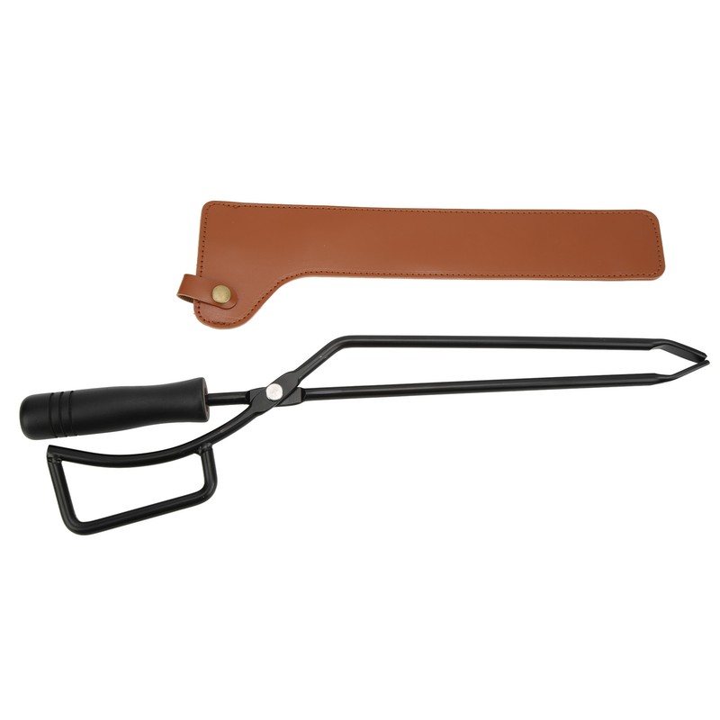 Fireplace Tongs Fire Pit Charcoal Clip Stainless Steel Grill Tongs