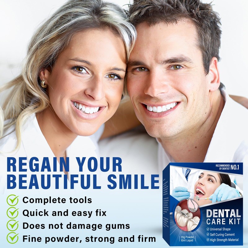 Tooth Filling Repair Kits, Temporary Tooth Repair Kit, for Broken