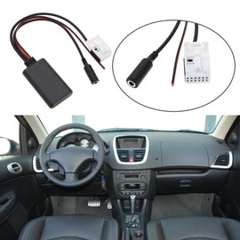YINETTECH Car Bluetooth Audio Module Adapter Replacement Compatible with Citroen C2 C3 C4 C5 Compatible with Peugeot 207 307 307SW Bluetooth Adapter