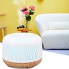 Desktop Humidifier 300ml Wood Grain Design Low Noise Aromatherapy Humidifier