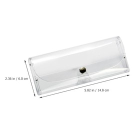 OSALADI 12 Piezas Estuche De Anteojos Bolsa De Seguridad Para Gafas Estuche De Gafas De Plástico Bolsa De Gafas De Lectura Hombre De Polivinilo Caja De Plástico Delgado