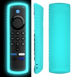 HoldFist Remote Cover Case Skin for Fire TV Stick, Compatible with Most Models of Fire Stick 4k/Voice, Fire TV Remote, Shockproof, Dustproof, and Washable(Luminous Blue)
