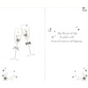 On Your Golden 50th Wedding Anniversary Card Embellished Champagne Greeting