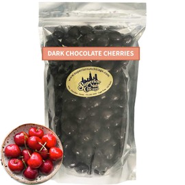Dark Chocolate Covered Cherries – Fruity Cherries covered in 64% Rich Dark Chocolate. (2.5 pound bag)