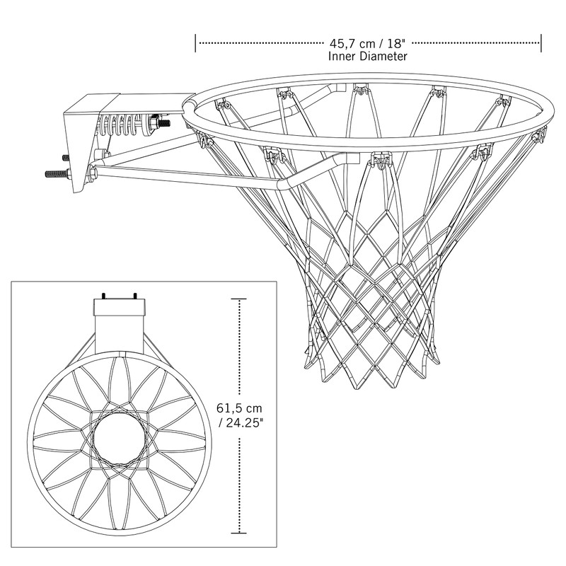 Lifetime Slam-It Basketball Rim, Will Not Fit Other Brands, 18