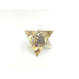 Prajet Energized Orgonite Healing Crystal 1inch Orgone Merkaba Rare Healing Positive Energy, Meditations (Amethyst Merkaba orgone)