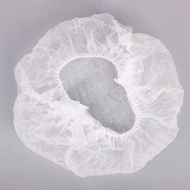 Disposable Non-woven Sanitary Hair Cap 100 Count LMCF-0038 ONE/24 inch 3ea