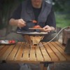 Outdoor Camping Stoves Rack Portable Stainless Steel Furnace Frame Windshield