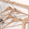 HUSAIHU 40 Pieces Clothes Hangers Space Savers, Transparent Clothes Hanger