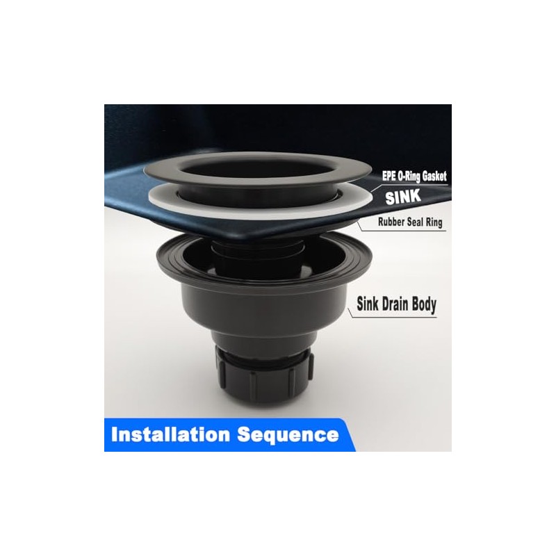 EPE & Rubber Sink Strainer Seal Kit for 3-1/2 Inch