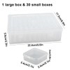 wocpvm 31 PCS Bead Organiser Storage Box Mini Clear Bead