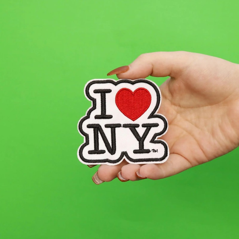 I Love New York City Souvenir NY Embroidered Patch Black