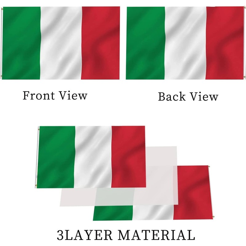 Italy Flag 2x3 Italian Flag Double Sided for Outdoors 3