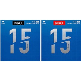 VICTAS Table Tennis Soft Rubber Back V15 Extra 020461 Black and Red Max, Set of 2 (Koki Niwa, Kazuhiro Yoshimura, Kenji Matsudaira, Tazoeki, Ryotaro Ogata, Miyu Kihara, Rubber Used)