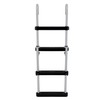 RecPro Marine Pontoon Boat 4 Step Folding Boarding Ladder AL-B4