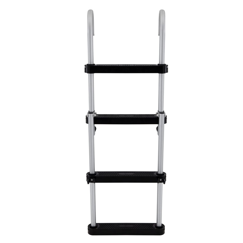 RecPro Marine Pontoon Boat 4 Step Folding Boarding Ladder AL-B4
