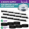 BROOK Glass Pet Fountain Filter Replacement Set – 6 Filter