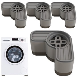 Vibration Pads for Washer and Dryer,4X Vibration Damping Mats - Shock-Absorbing Heighten Stabilizer, Noise Reduction Appliance Accessories for Apartment Use