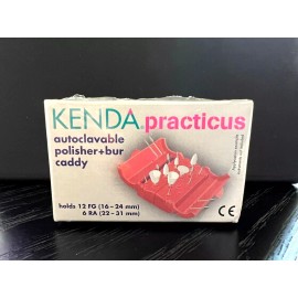 White PRACTICUS STERIBOX BUR CADDY BLUE - Kenda