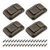 sourcing map 4Pcs Toggle Catch Lock, 3.15" x 2.17" (LxW)