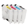 Ink Cartridges Compatible Refill Replacement With Permanent Chip 4 Colors