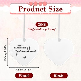 Qianyu Keep Making Him Proud, Memorial Gifts Loss of Loved One Gift Bereavement Keepsake Memorial Hug Token Gift Sympathy Gift Inspirational Thinking of You Gift Ceramic Pendants in Loving Memory Gift