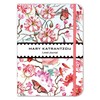 Museums & Galleries Hardcover Lined Journal - Red Floral Design