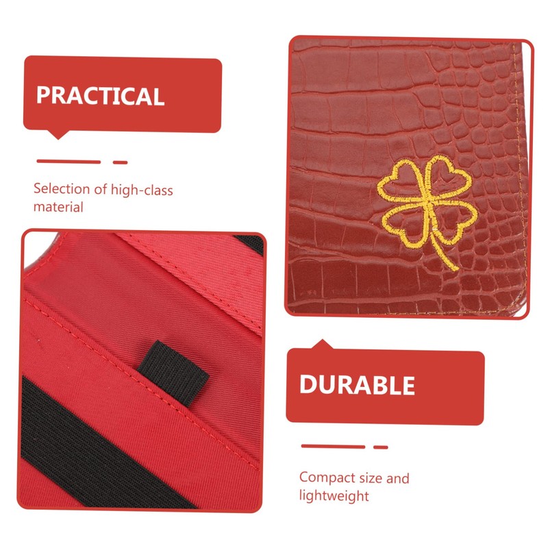 Gatuida Golf Scorecard Holder Portable PU Leather Cover for Outdoor