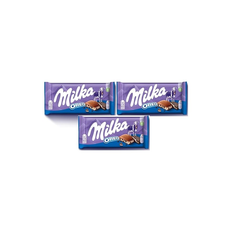 Indulge in Milka's OreoChocolate Bar - 3 Pack Delight