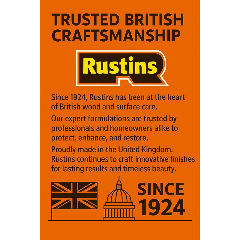 Rustins Quick Dry Polyurethane Varnish Gloss Clear 250ml