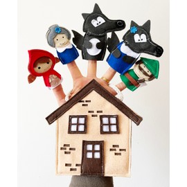 "Little Red Riding Hood Finger Puppet - Storytelling Finger Puppet for Kids - Perfect for Imaginative Play, Nursery Rhymes, and Educational Fun"