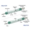 Glass Reed Switch, 12 Pieces Reed Contact, Reed Contact Closer,