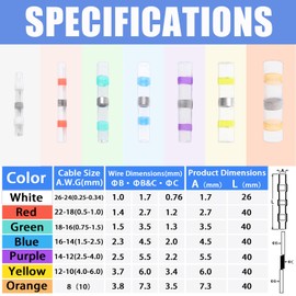 XINTAIHELE 678PCS Solder Seal Wire Connectors Heat Gun Marine Grade Heat Shrink Wire Connectors Waterproof Insulated Electrical Terminals Marine Automotive Solder Stick Connector Kit