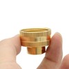 Hooshing 1/4" NPT to 3/4" GHT Garden Hose Adapter Double