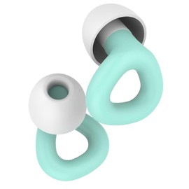 Ohrstöpsel, Noise cancelling Ohrstöpsel,Sleep deep ohrstöpsel, weich und wiederverwendbar, Flexible Passform, für Konzentration und Reisen, Gehörschutz mit 6 Ohrstücken in 3 Größen-Weiß-grün