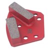 3Pcs Diamond Grinding Shoes 30 Grits Trapezoid Concrete Floor Cutting