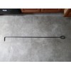 AMISH MADE SOLID STEEL FIRE POKER 47"LONG 1/2 THICK AMISH