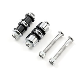 Motorcycle Quick Release Sissy Bar Luggage Racks Detachables 4 Point Docking Hardware Kit Fits for Harley Sportsters 1995+ (Chrome)