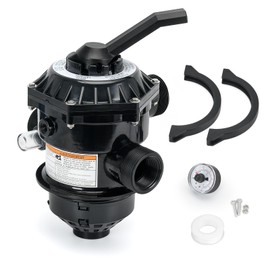 262506 1-1/2-Inch 6-Way Clamp Style Valve Compatible with pentair Multiport Valve,Fit for Tagelus/Sand Dollar/Meteor Pool and Spa Sand Filter (262506)