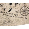Northwest Disney's Peter Pan Neverland Map Compass Tapestry for Bedroom